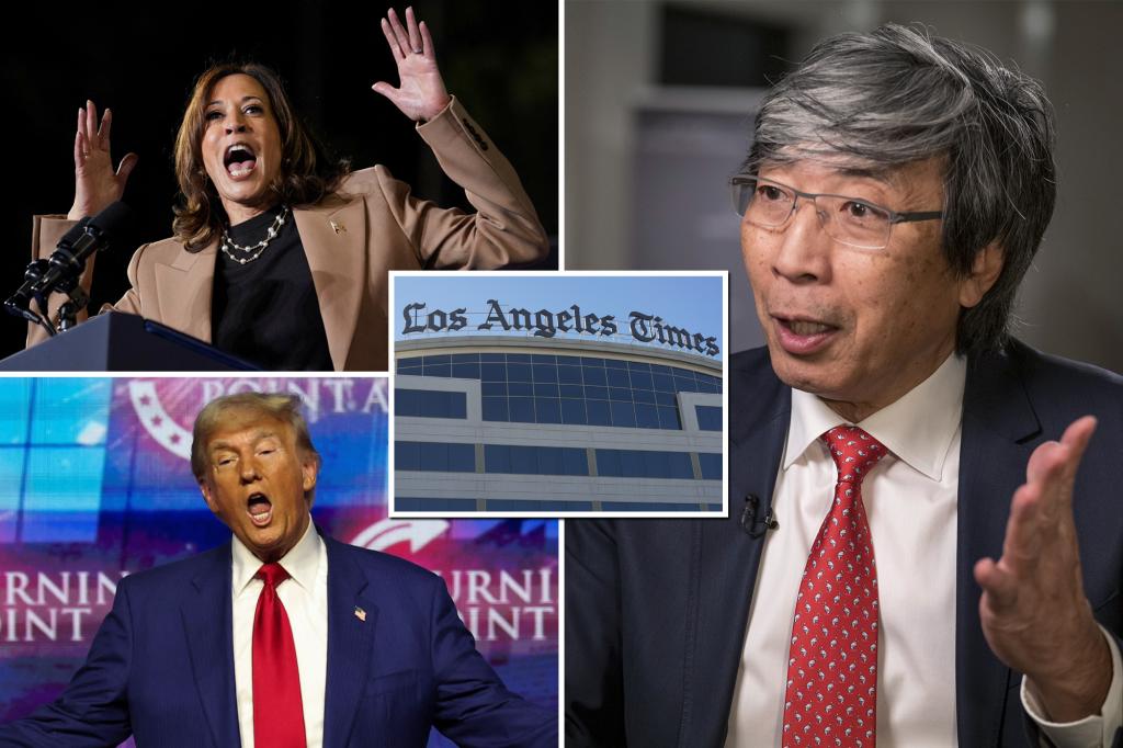 Two more LA Times editors quit after owner revoked Kamala Harris endorsement